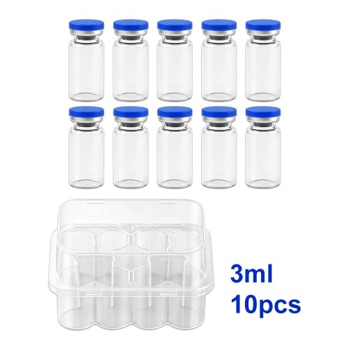 3/5/7/10ml 멸균 빈 바이알 자가 치유 주사 포트 포함 보관 미니 펩타이드 냉장