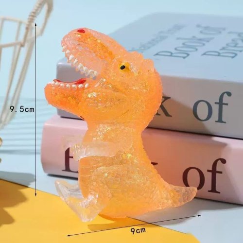 마누스 스팽글글리터 공룡피젯토이 트리케라톱스 티라노사우루스 혼합세트 스트레스볼 스퀴시