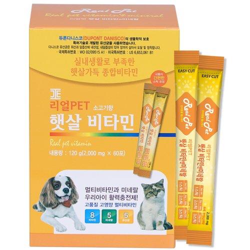 리얼펫 강아지 영양제 60포, 생유산균, 1개