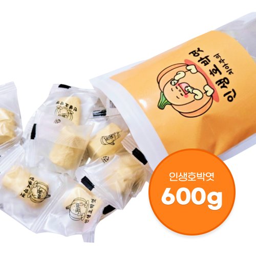 인생호박엿 수제 콩가루 호박엿 전통 간식 600g, 600g3개