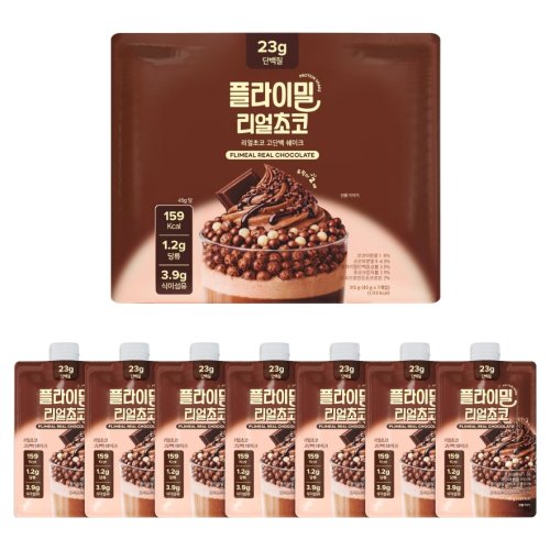 플라이밀 리얼초코 고단백 쉐이크, 630g, 1개