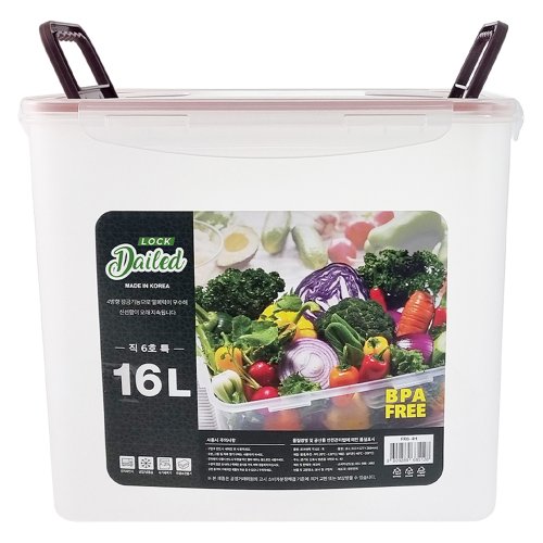 데일드 투명한 김치통, 5L, 2개