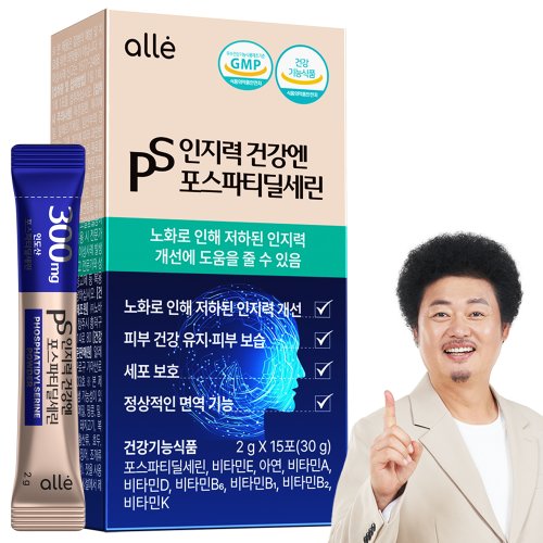 포스파티딜세린 PS 분말 가루 식약청인증 인지력 개선 알레, 30g, 6개