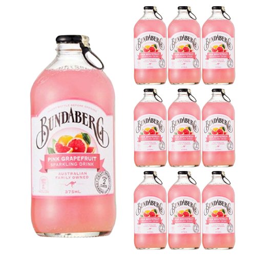 분다버그 핑크 그레이프푸르트 탄산음료, 375ml, 10개