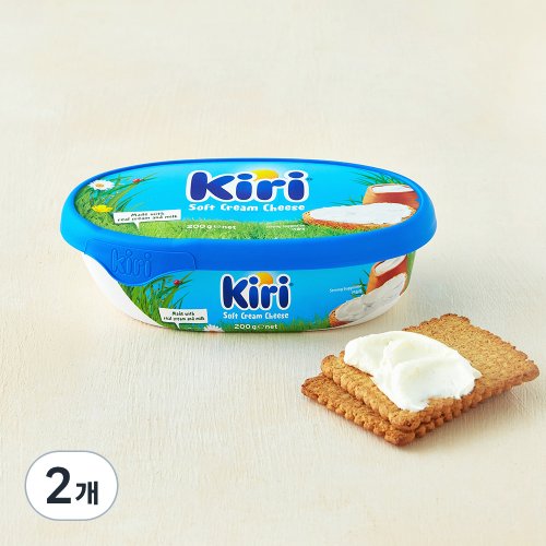 끼리 소프트 크림치즈 플레인, 200g, 2개