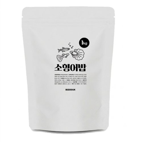 비지떡 소형어밥 1kg 3500ml 구피 열대어 네온 먹이, 1개, 3.5L