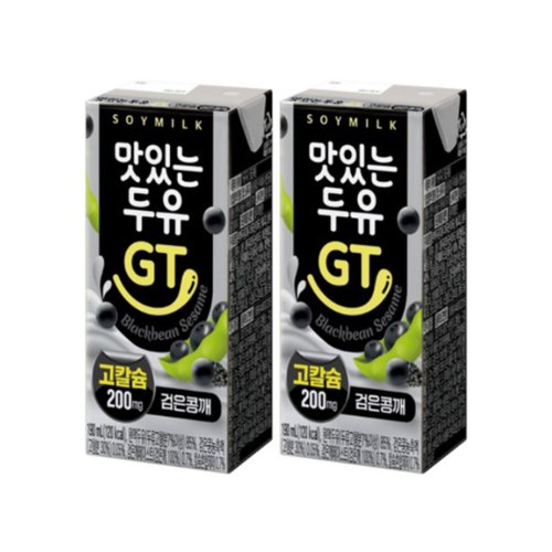 맛있는두유GT 검은콩 깨 칼슘, 190ml, 24개