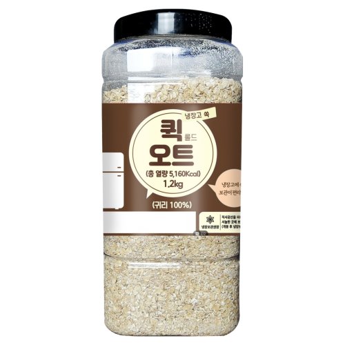 대구농산 냉장고쏙 퀵 롤드 오트, 2.5kg, 1개