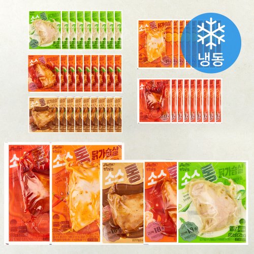 맛있닭 소스 통 닭가슴살 혼합, 100g, 50개, 1세트
