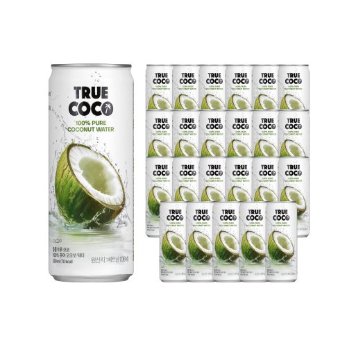 클룹 트루코코 퓨어 코코넛워터, 330ml, 24개