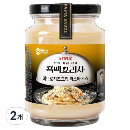 백설 나폴리맛피아 권성준셰프 콰트로 치즈 크림 파스타소스, 430g, 3개
