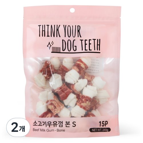 띵크유어도그티 강아지 딩고껌 소형 15P, 치킨, 240g, 2개