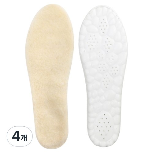 위더스욕실용품 발포근 겨울 방한 보온 메모리폼 털깔창 아이보리