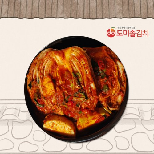 [도미솔김치] 도미솔 포기김치 10kg, 1박스