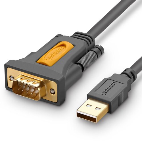 Ugreen USB2.0 to RS232 시리얼 컨버터 1m/U-20210/DB9M/알루미늄+편조 2중 차폐/자동 핸드쉐이크 모드 지원/Prolific사의 PL2303 칩셋