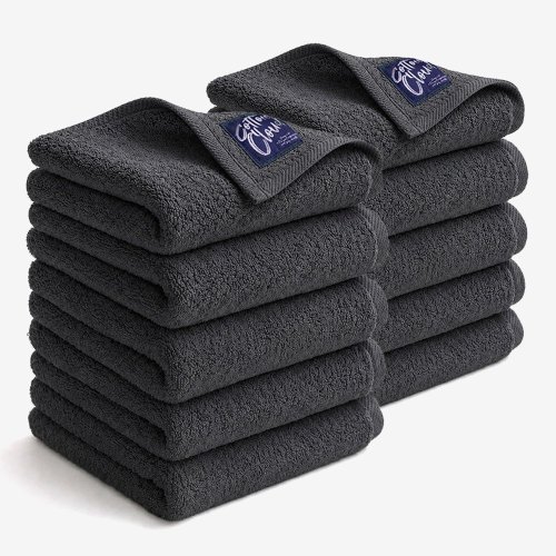 코튼클라우드 호텔수건 200g 40수 코마사, 그레이, 10개