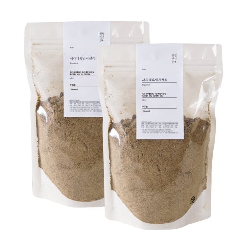 방앗간청년 서리태흑임자선식, 500g, 2개