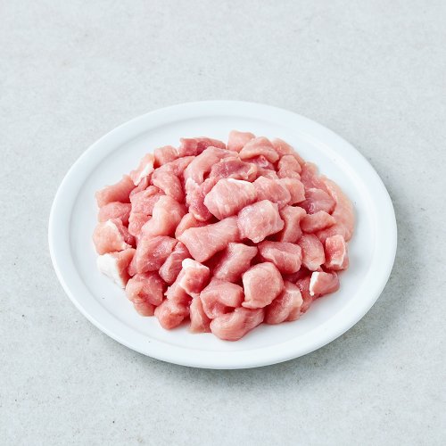 하이포크 무항생제 인증 한돈 등심 카레짜장용 (냉장), 1개, 300g