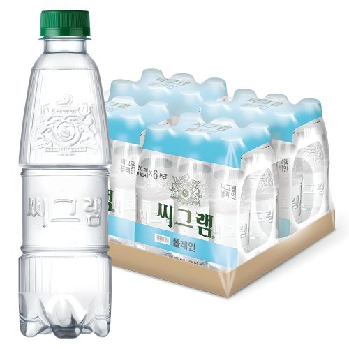 씨그램 플레인 무라벨, 350ml, 24개