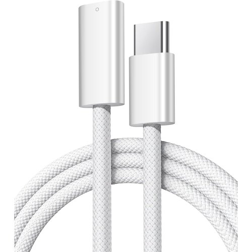 Apple Pencil 1세대용 USB-C 변환 케이블, 라이트닝 암-USB-C 수, iPad 10/11세대 호환, 블루투스 페어링 지원, 1개, 화이트, 100cm