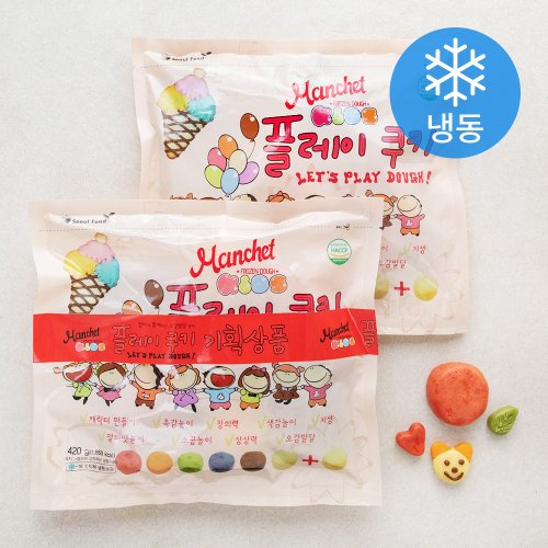 맨치트 플레이 쿠키 (냉동), 60g, 7개입, 6개