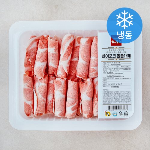 하이포크 한돈 대패 목심 구이용 (냉동), 1개, 500g