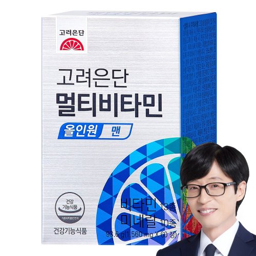 고려은단 멀티비타민 올인원 맨, 1개, 60정