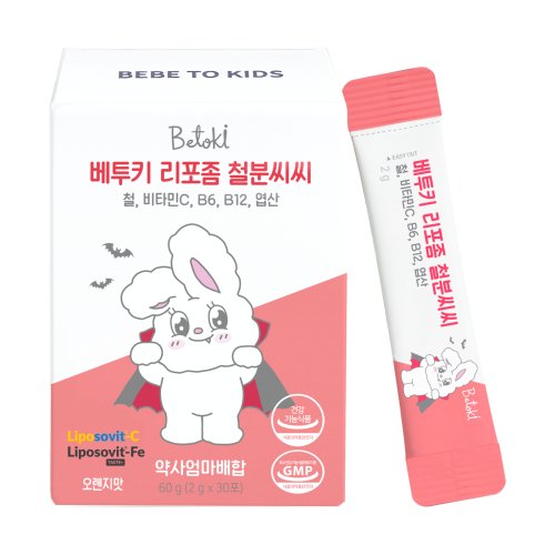 베투키 리포좀 철분씨씨 어린이 철분 비타민C 철분제 영양제 30포, 1개, 30회분