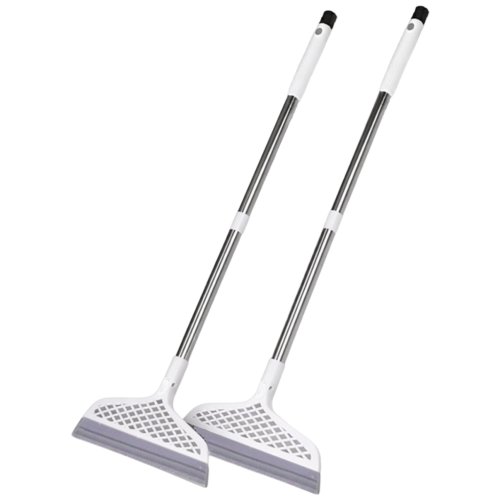 오라리브 완전밀착 이지클린 날 스크래퍼 먼지 물기제거 실리콘 빗자루 2개, white, 2개