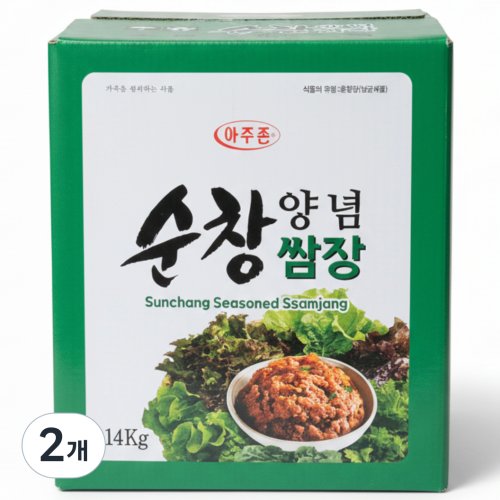 아주존 순창우리식품 대용량 업소용 양념쌈장, 14kg, 1개