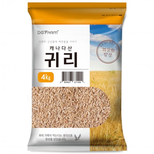 대구농산 귀리쌀, 4kg, 1개