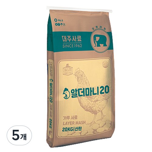 산란용 닭사료 알더마니, 5개, 20kg