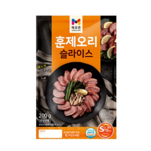 목우촌 오리훈제 슬라이스, 200g, 8개