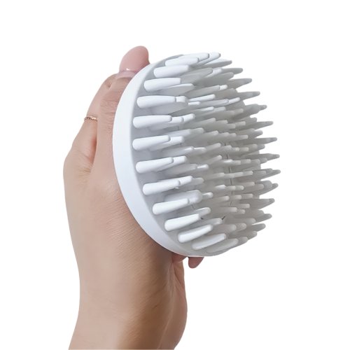 GearGoGo 2단분리 샴푸브러쉬 두피브러쉬, 1개, 화이트