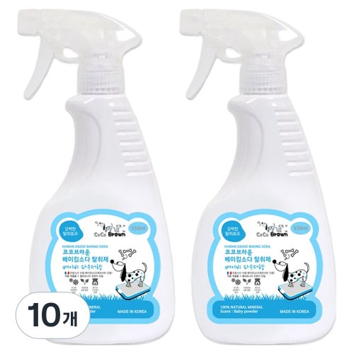 코코브라운 애완동물용 베이킹소다 탈취제 베이비파우더향, 550ml, 2개