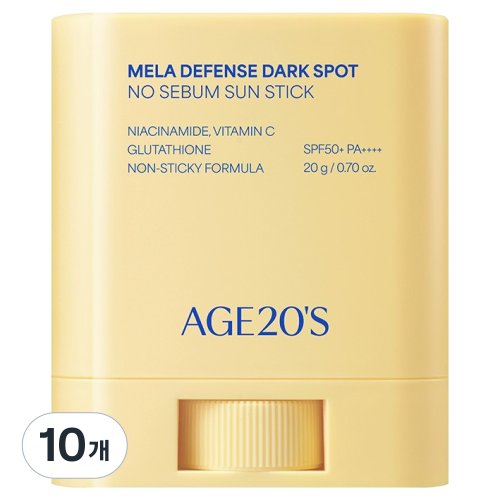 에이지투웨니스 멜라 디펜스 기미 노세범 선스틱 SPF50+ PA++++, 20g, 1개