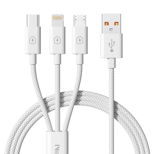 USB 3 in 1 패브릭 고속 충전 데이터 케이블 차량용케이블