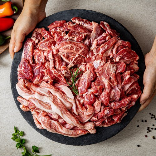 고기는 고기고 구이용 뒷고기모듬 항정살 관자살 뽈살, 4개, 500g