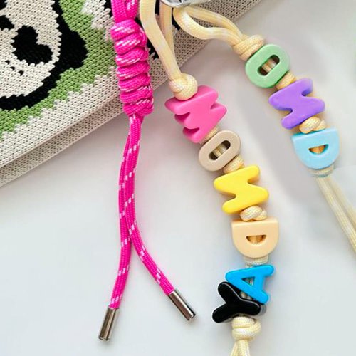 알파벳비즈5개 A~Z 다양한컬러 키링만들기재료 키링인형참장식, 알파벳비즈H