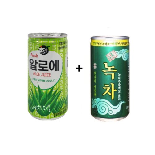 대일 참맑은 알로에 175ml 30개 + 녹차 175ml 30개