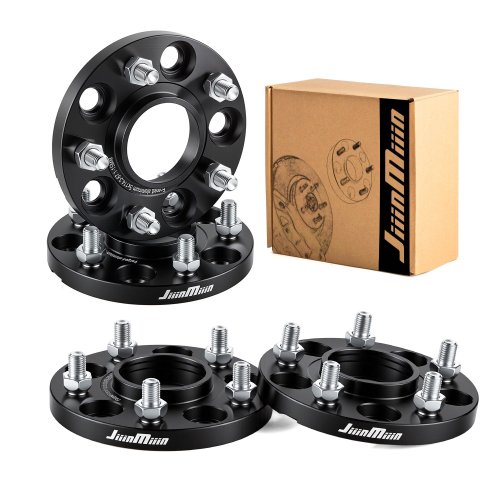 JiiinMiiin 휠허브스페이서 15mm 20mm 25mm 현대 기아 호환 15mm, 블랙, 2개
