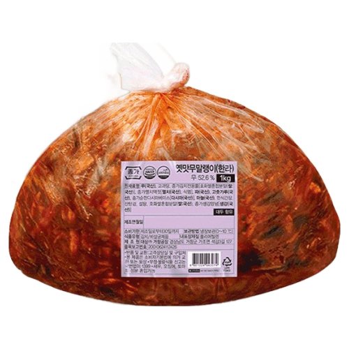 종가집 옛맛 국산 무말랭이 한라 1kg [냉장포장], 1개