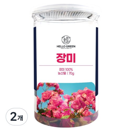 헬로우그린 장미차, 70g, 3개, 1개입