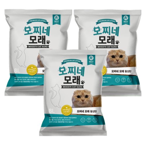 모찌네 고양이 모래, 8L, 3개