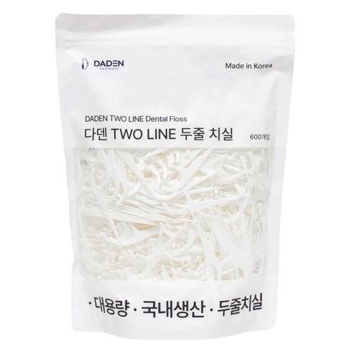 다덴픽 TWO LINE 두줄 치실, 600개입, 1개