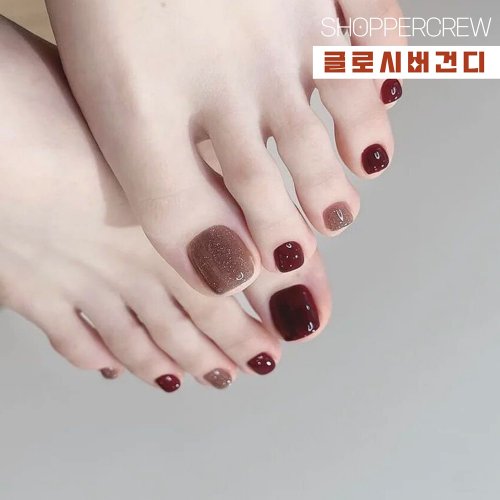쇼퍼크루 붙이는 인조발톱 셀프 패디팁 24P 세트