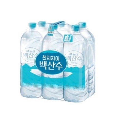 백산수 생수 무라벨, 2L, 24개