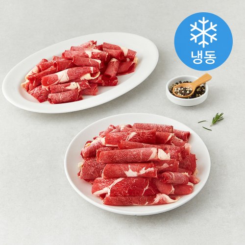 호주산 척롤 샤브샤브용 (냉동), 1개, 500g