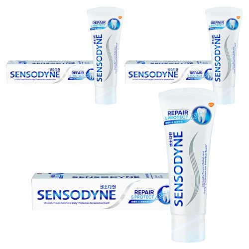 센소다인 리페어 앤 프로텍트 치약, 100g, 3개