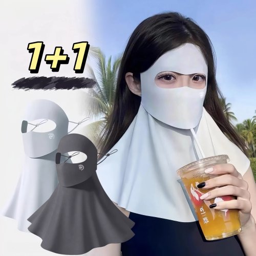 DOOKE 여름용 자외선차단 골프마스크 UV차단 쿨마스크여성 얼굴가리개 햇빛가리개, 자전거 낚시 등산 달리기 실외 운동 필수템